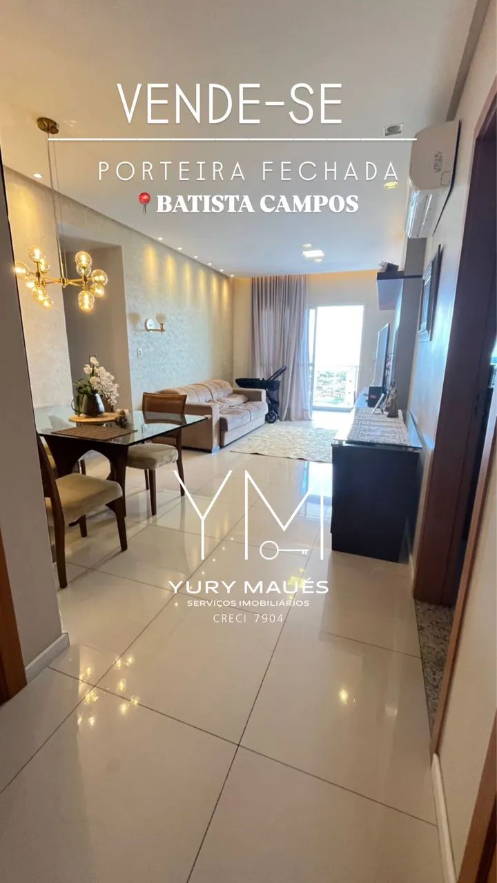 VENDE-SE APTO NA BATISTA CAMPOS - EDIFÍCIO DYONISUS GARDEN 