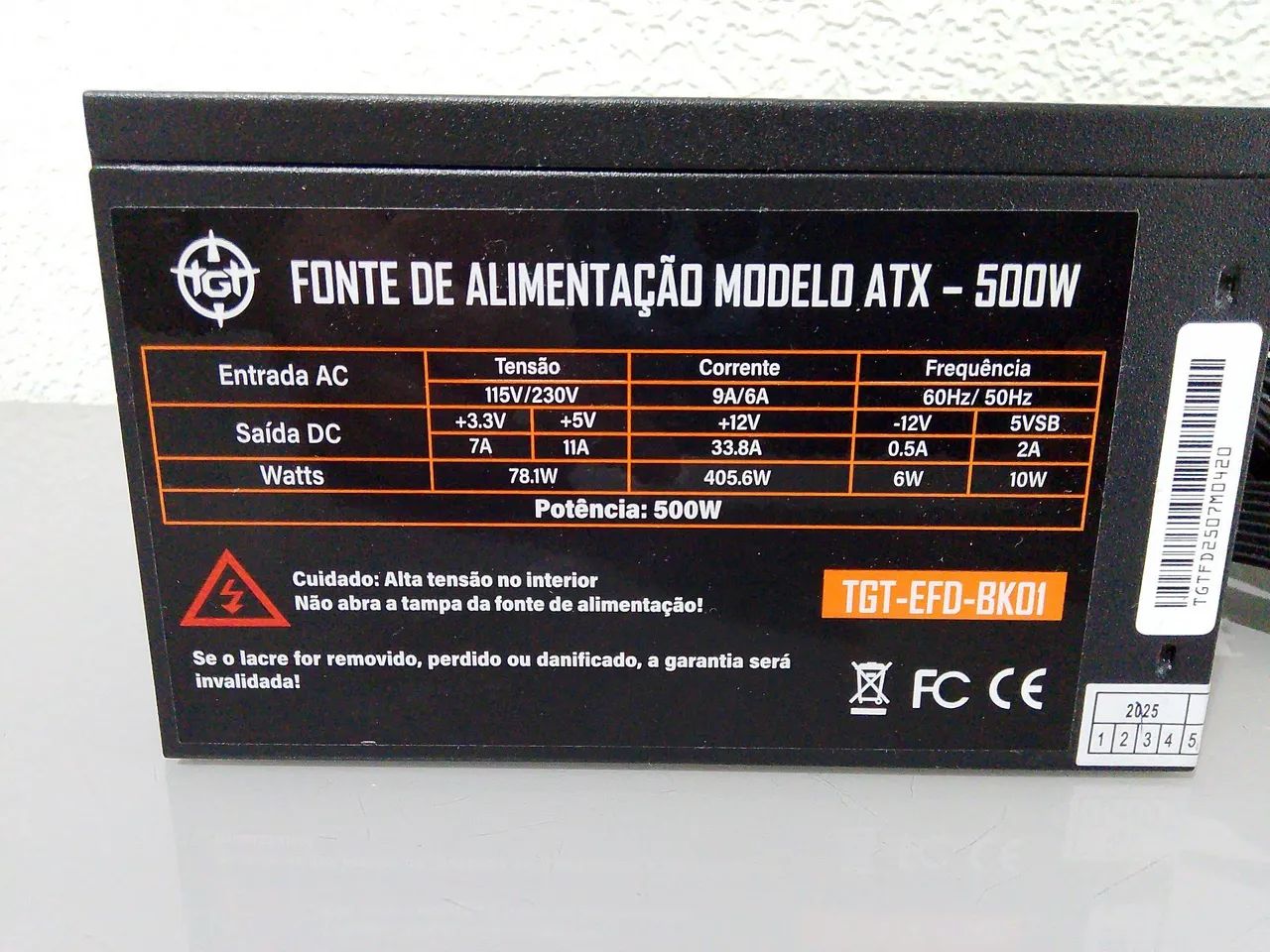 Fonte TGT Enfield 500w - Foto 2