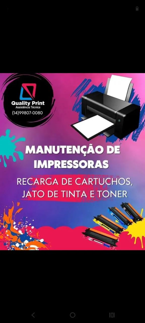 Manutenção em impressoras 