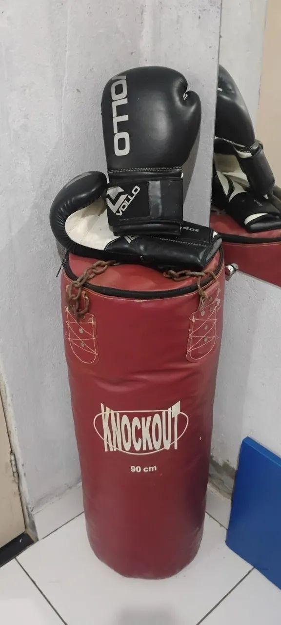 SACO DE BOXE + LUVA 