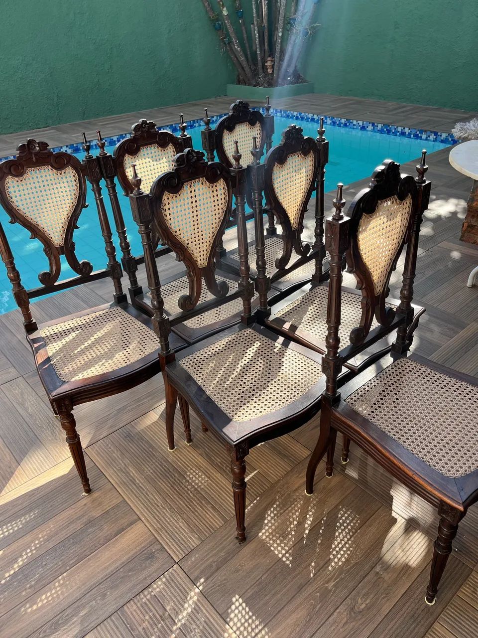 Cadeira em jacarandá e palhinha - Foto 5