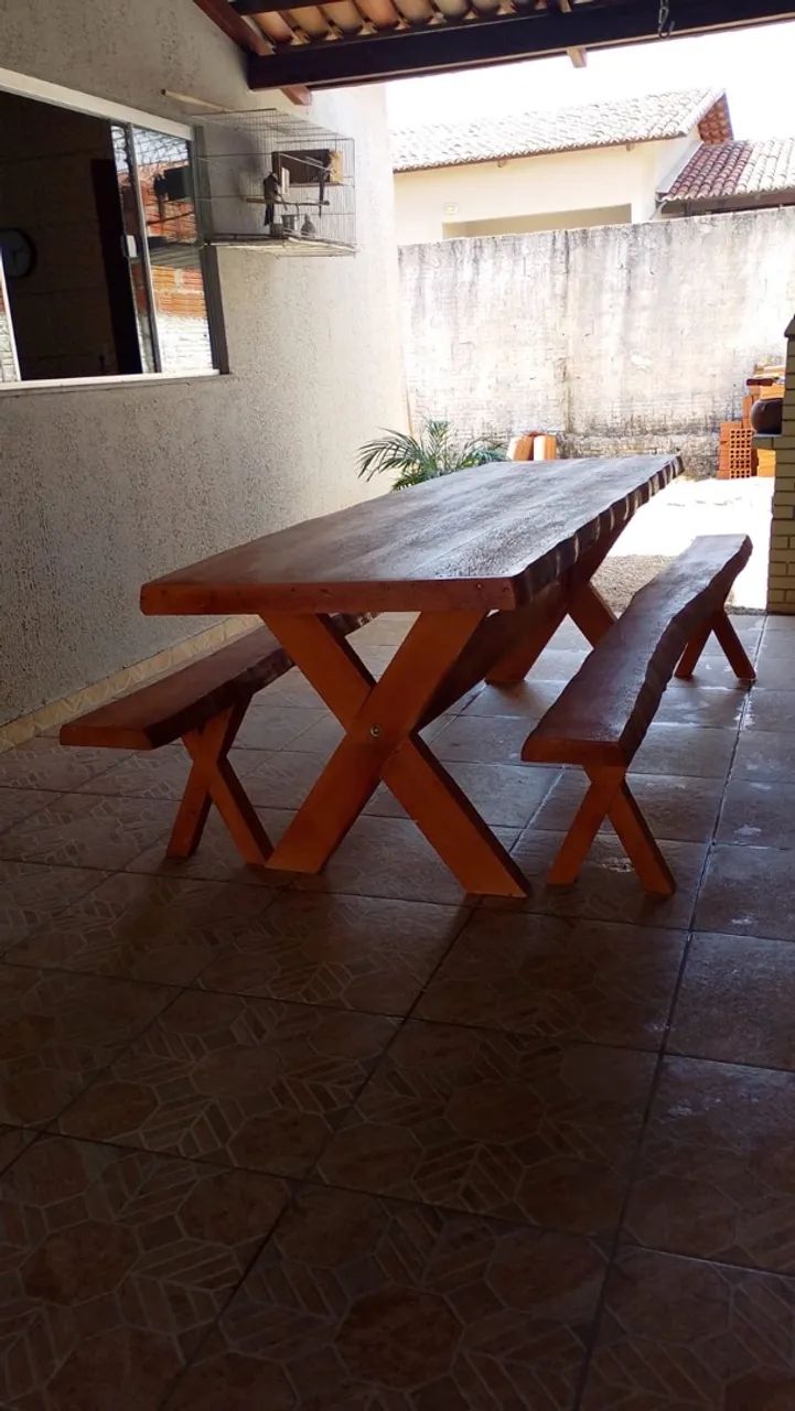 Conjunto Mesa Rústica  - Foto 3