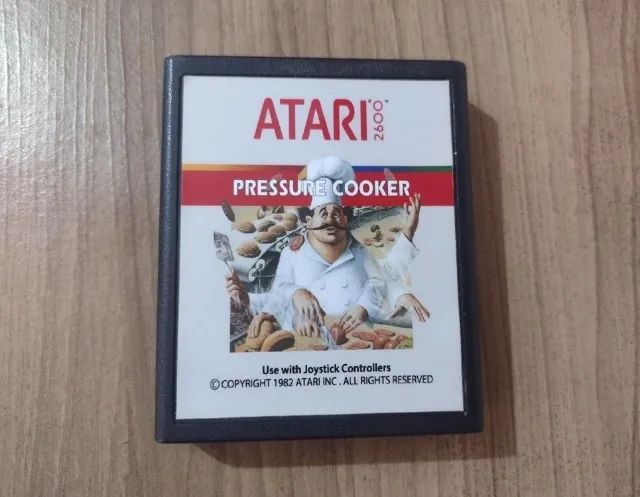 Atari Jogo Preassure Cooker - Cartucho Original Relabel - Foto 2