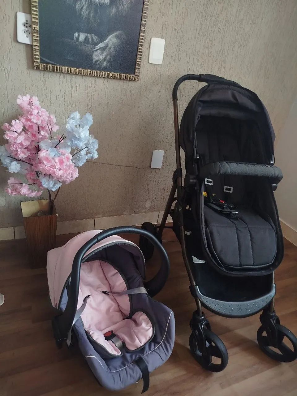 Carrinho Moisés ( acopla bebê conforto  - Foto 2