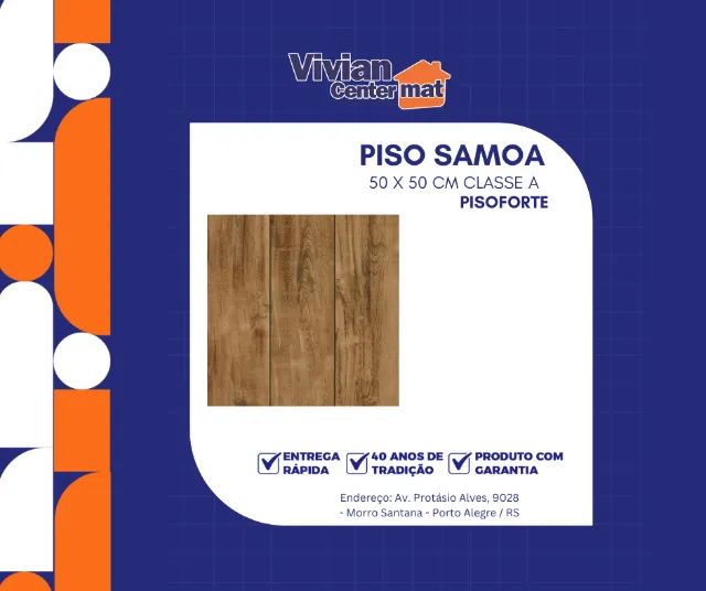 Piso Cerâmico Samoa 50x50cm A Pisoforte 
