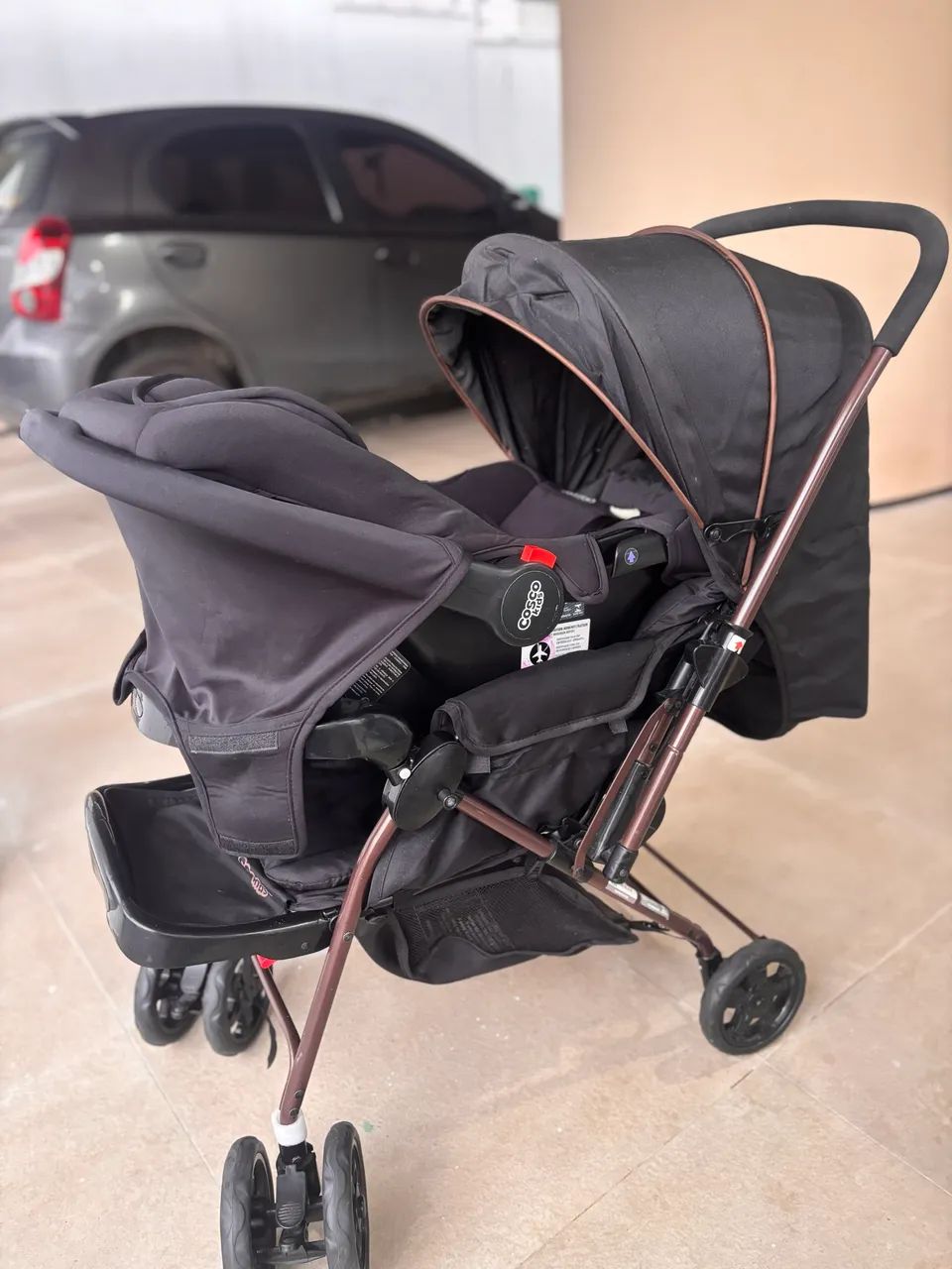 Carrinho com bebê conforto  - Foto 4