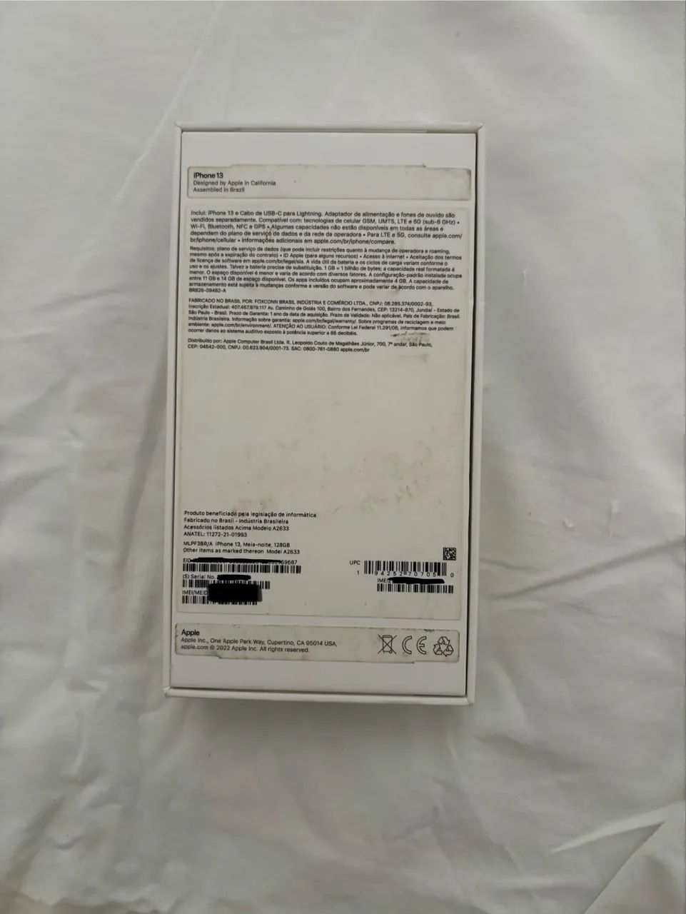 Caixa Original iPhone 13 Midnight 128GB - Foto 2