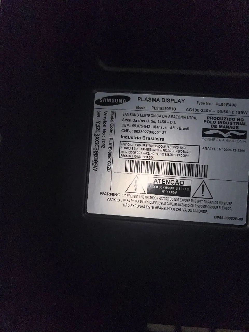 Tv Samsung Plasma 51 Polegadas. - Foto 2