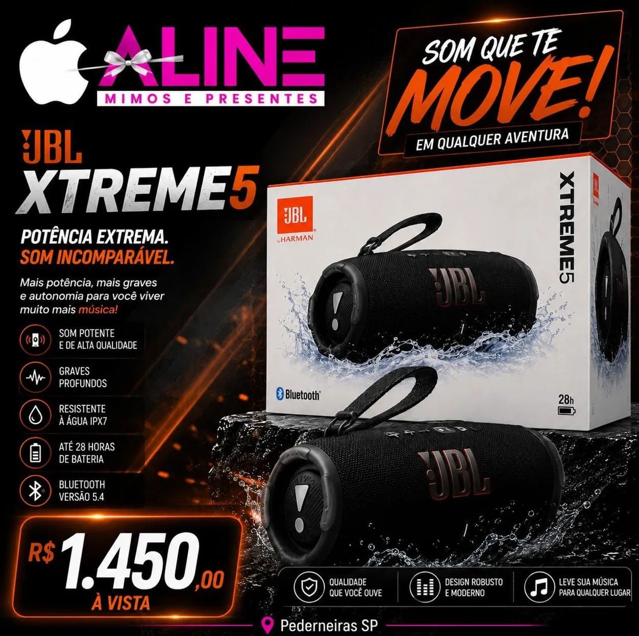 CAIXA DE SOM JBL EXTREME 5 