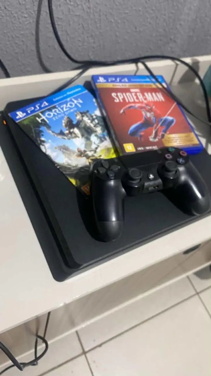 Ps4 slim 500Gb +Caixa e 2 jogos - Foto 4