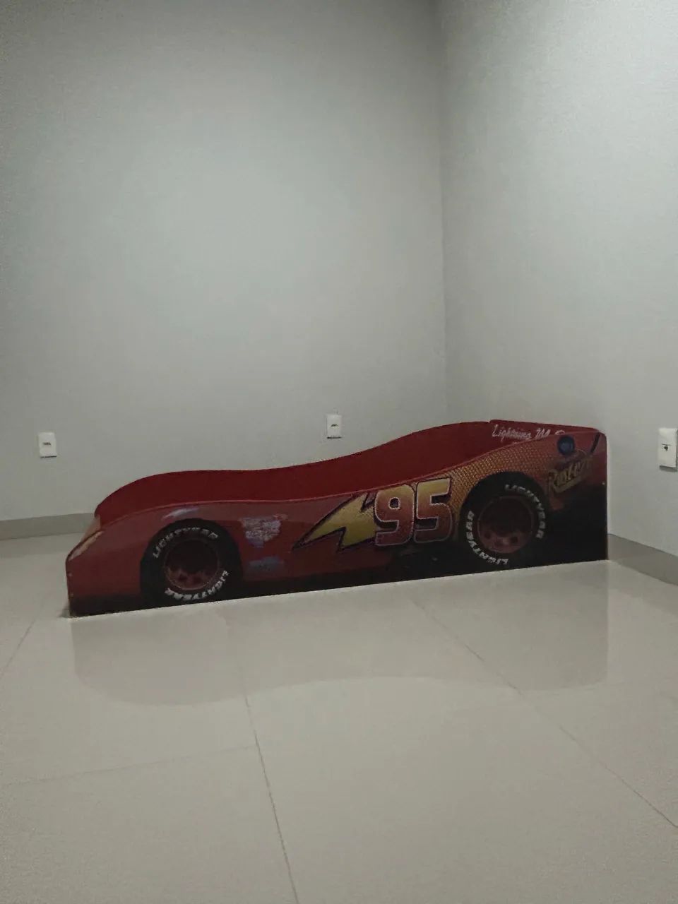 Cama solteiro - + Colchão- carros Relâmpago MCqueen - Foto 3