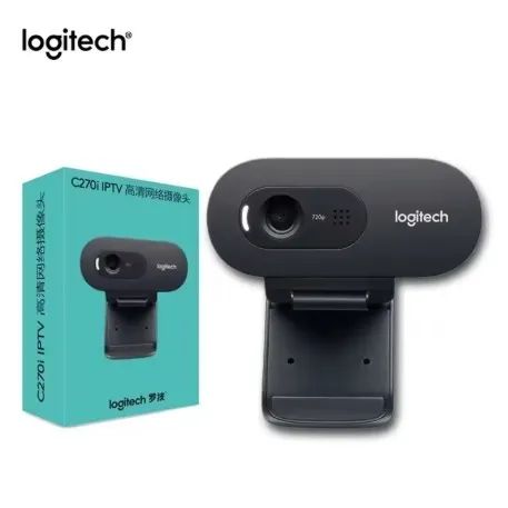 Webcam Logitech  C270i HD 100% Original, Webcam 720P com Microfone Embutido, USB2.0 pa