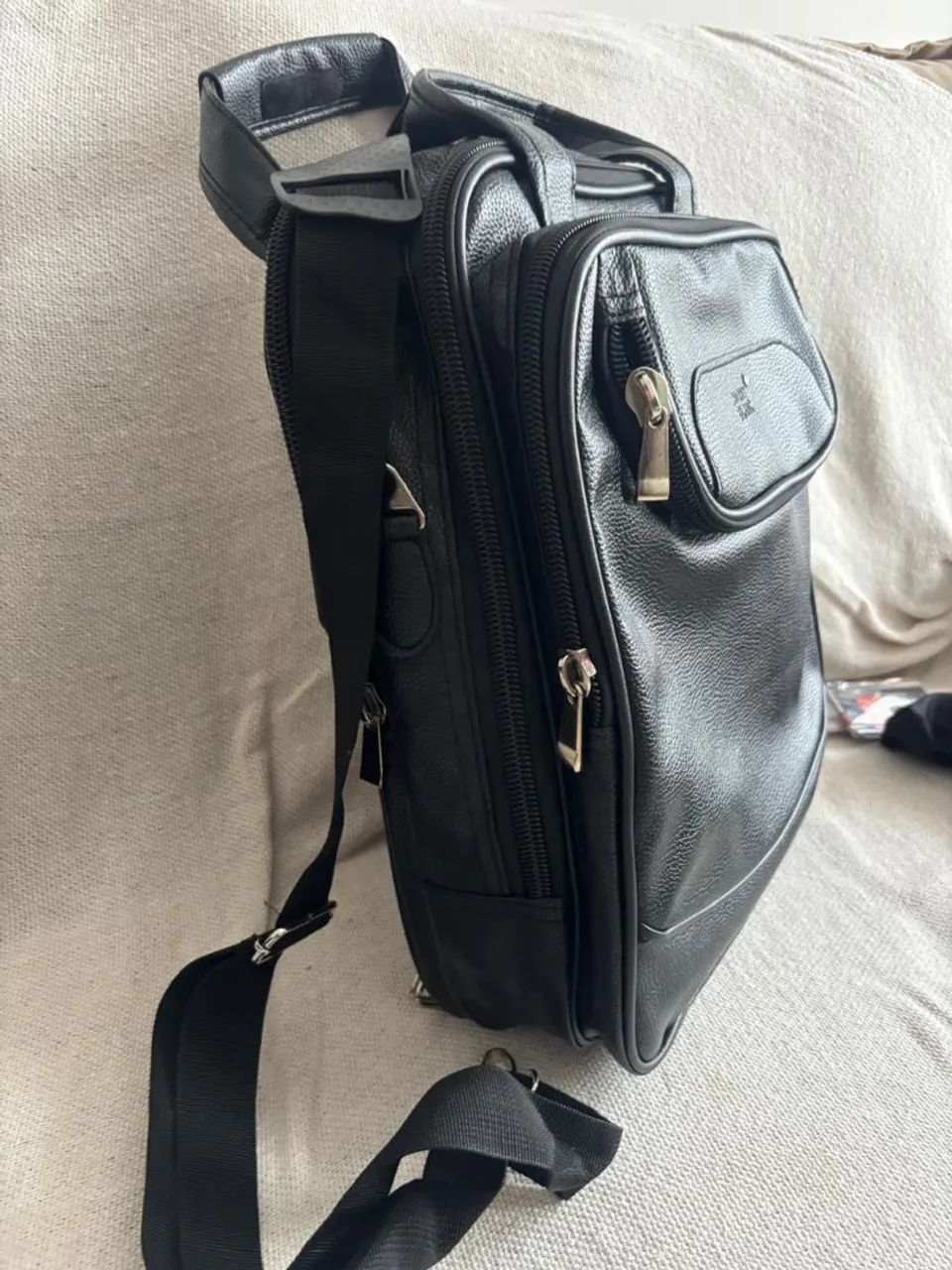 Bolsa Mochila Montblanc Couro - Foto 2