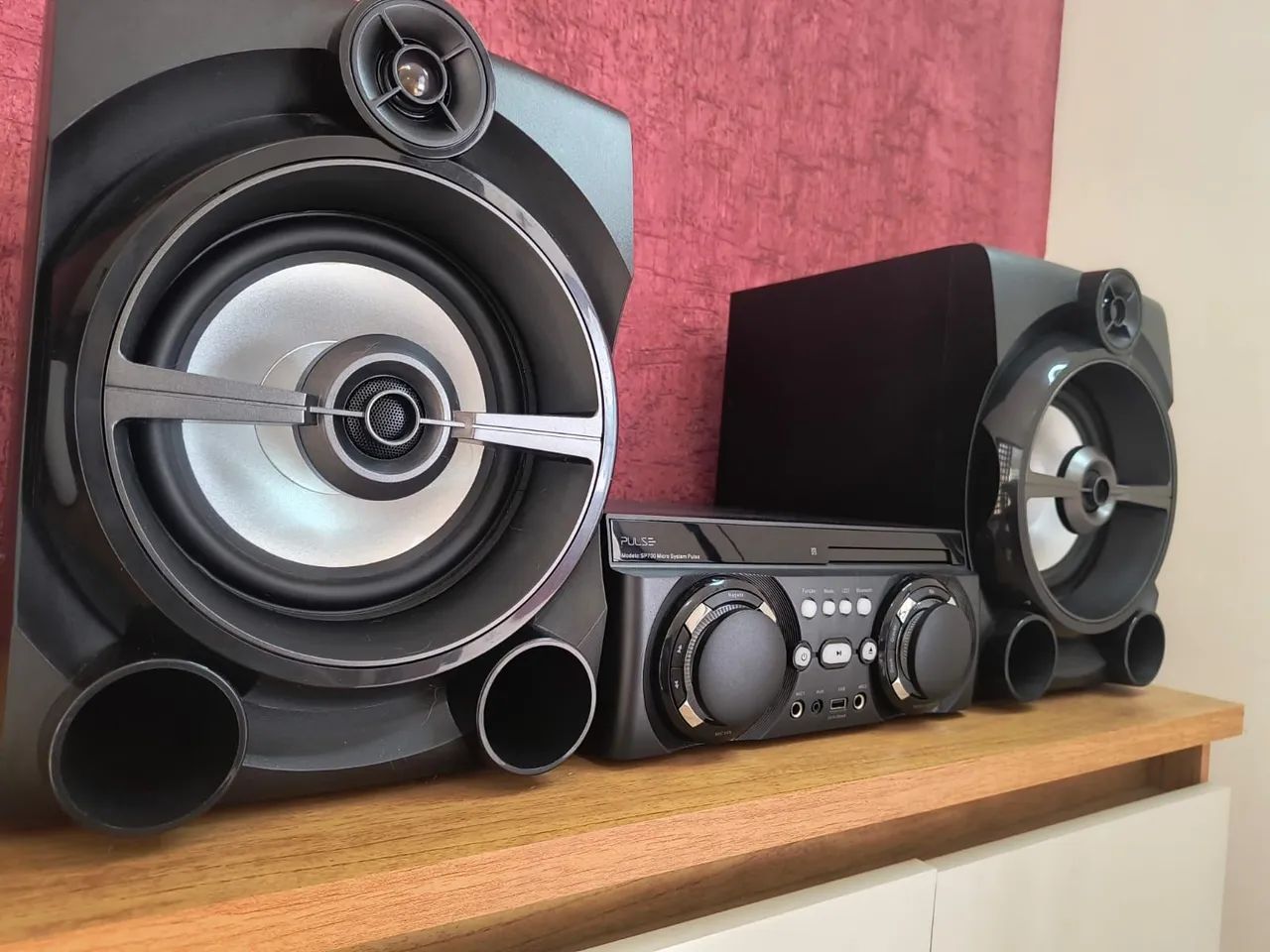 Mini System Pulse SP700 2350W RMS Bluetooth DVD USB - Foto 3
