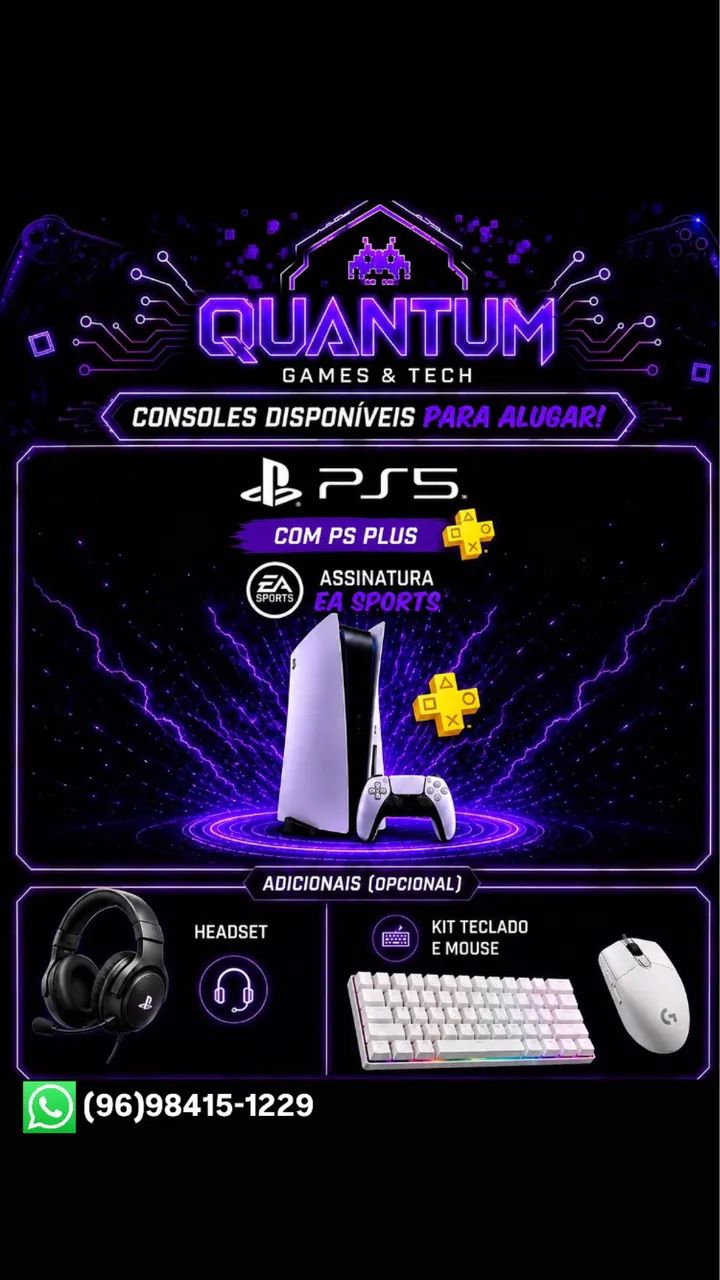 Aluguel de PS5