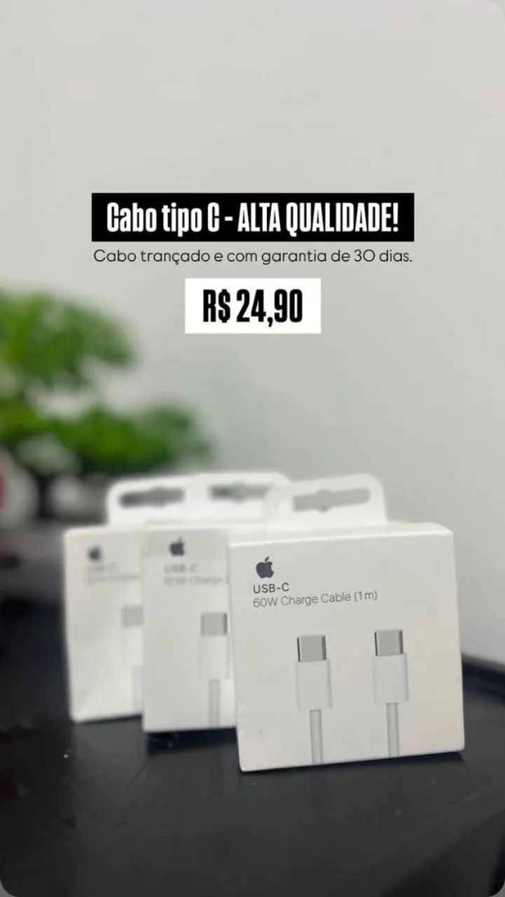 Cabo USB-C Apple 60W // 1 metro