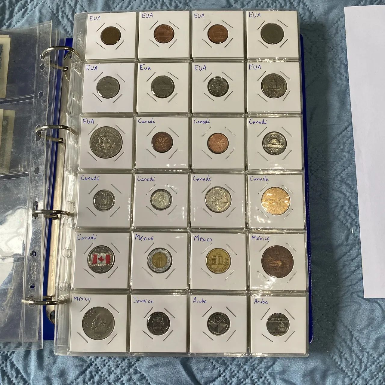 Coleção 270 moedas e 10 cédulas diferentes - Foto 2