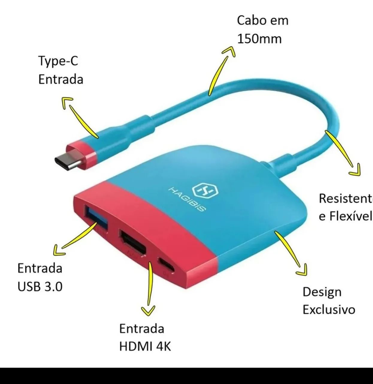 Mini dock Nintendo Switch seve no V1, V2 e Oled  - Foto 3