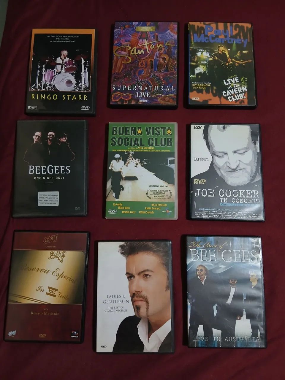 Dvds para colecionadores 9 peças ótimo estado 
