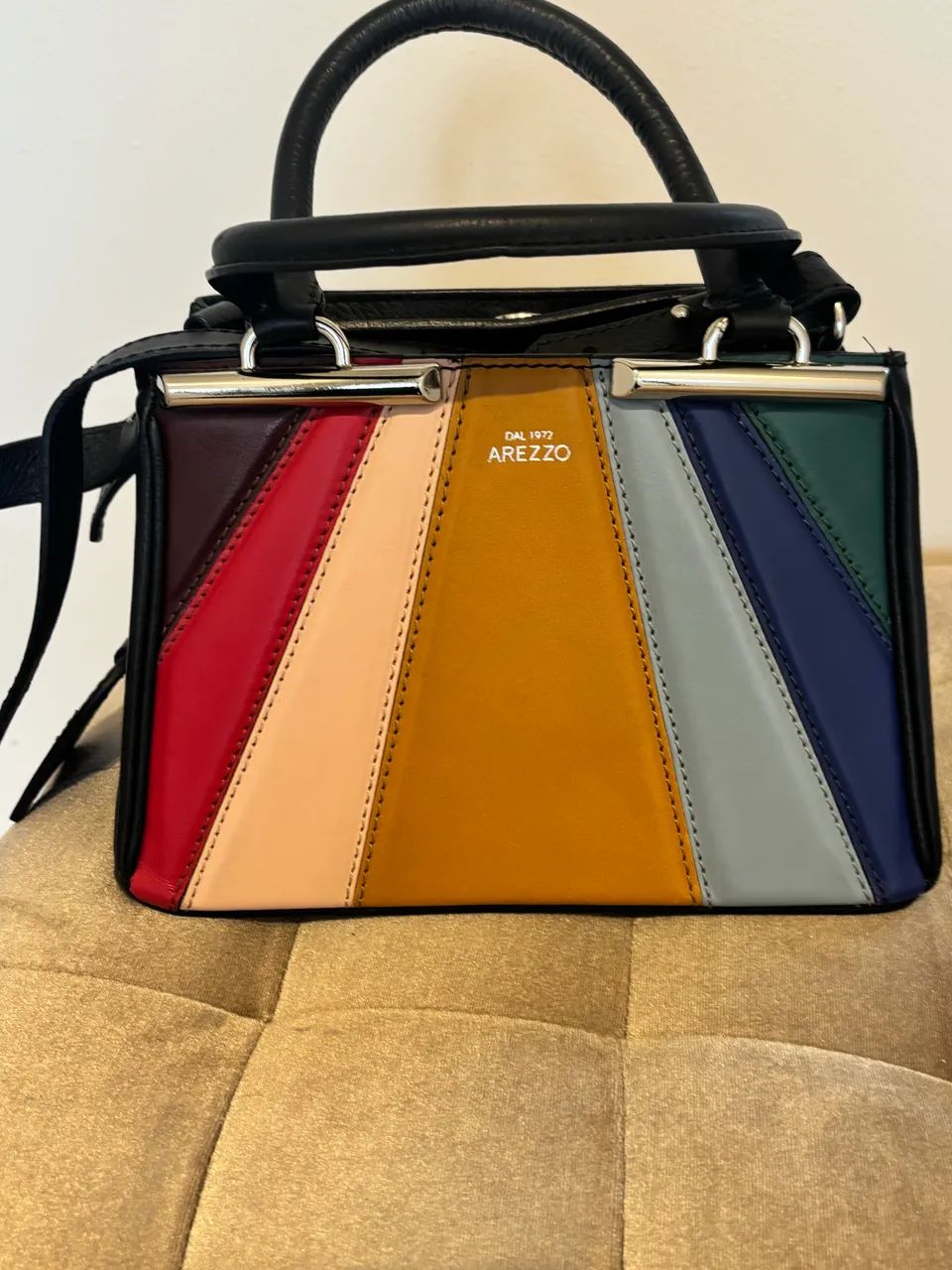 Bolsa Arezzo Tote Colorida - Foto 5