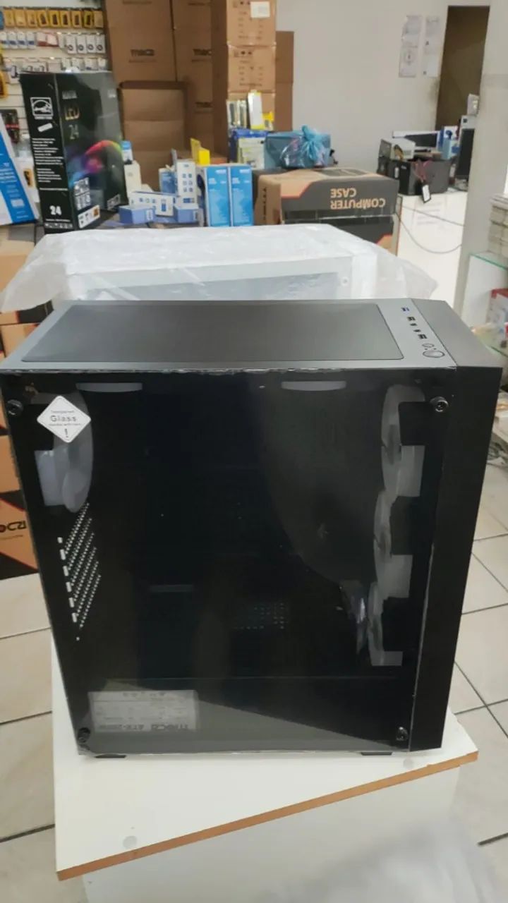 Vendo Gabinete Gamer Branco ou Preto - Foto 5