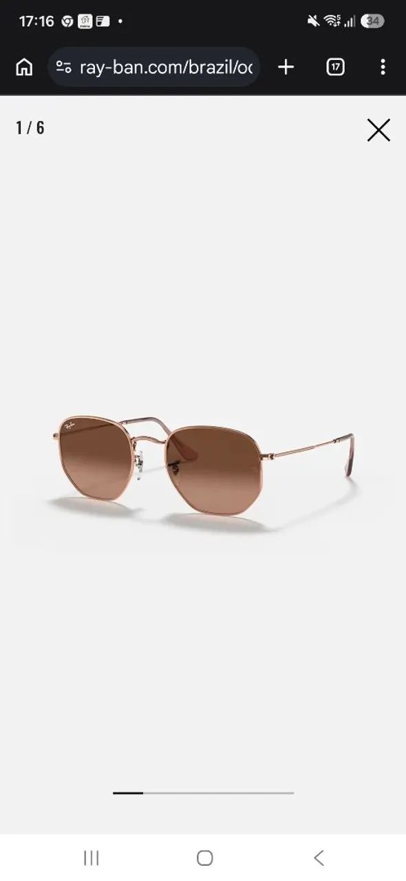 Oculos Ray-ban rosé