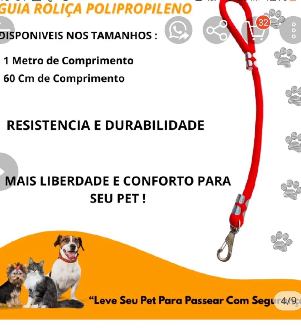 3 guias de passeio e adestramento de pet e um clicker para o reforço positivo - Foto 4