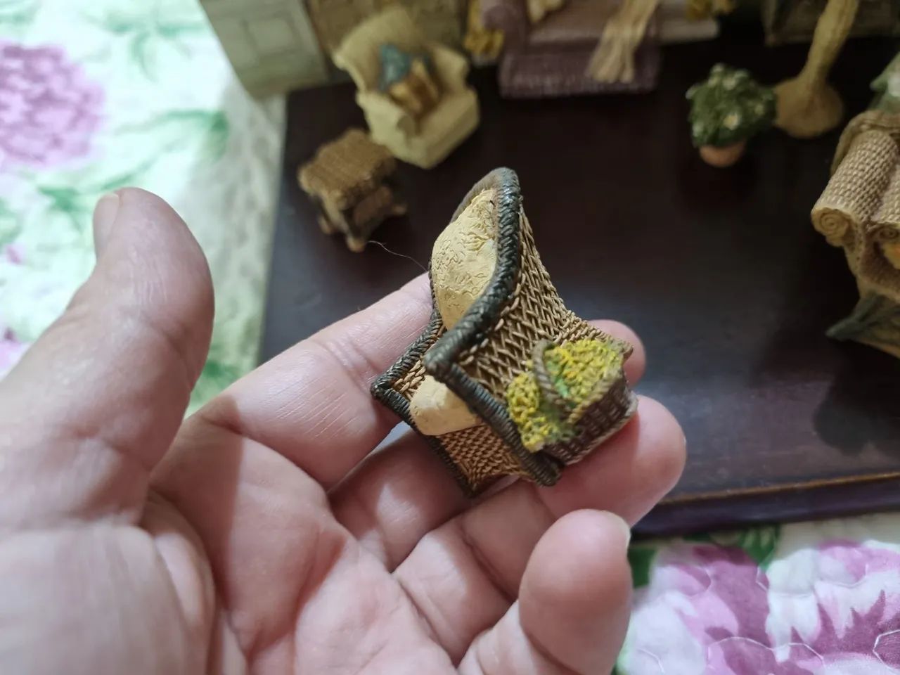Miniatura quarto em resina Vintage - Foto 5