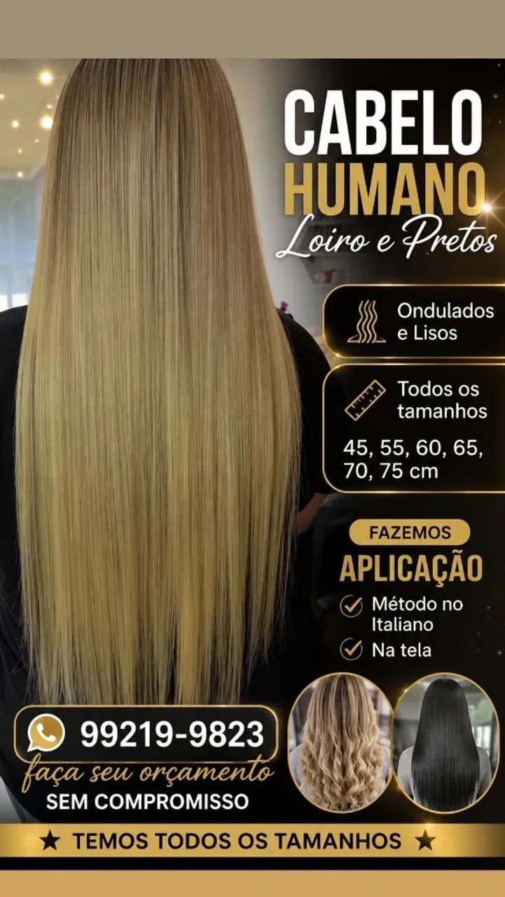 Vendas e aplicações de cabelo humano  - Foto 3