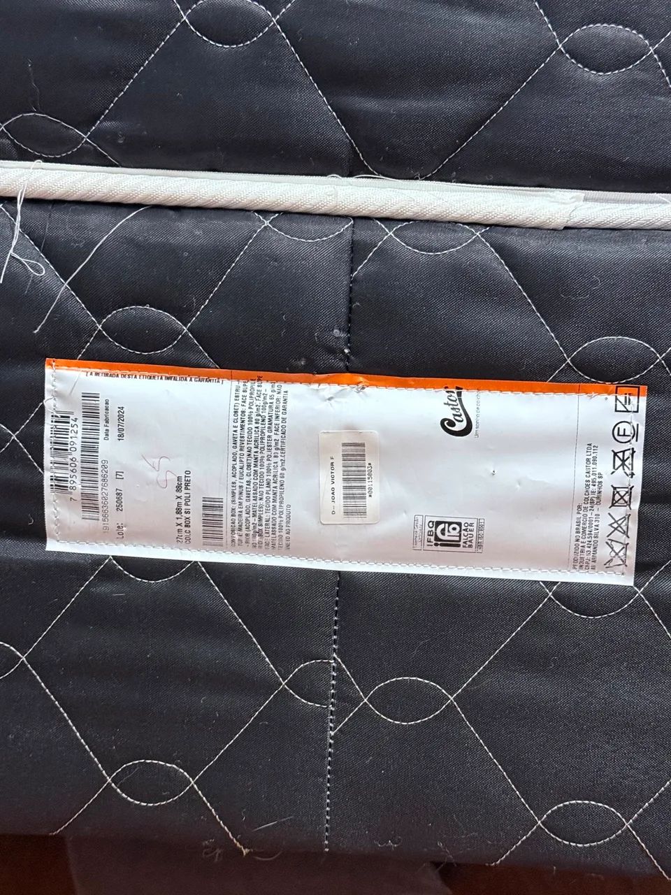 Cama Box Solteiro Castor + Colchão - Pouco Uso - R$ 400 - Foto 2