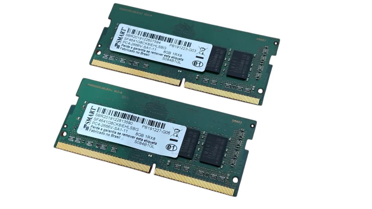 Memoria 8gb dd4 de smart  ( lote dua unidade