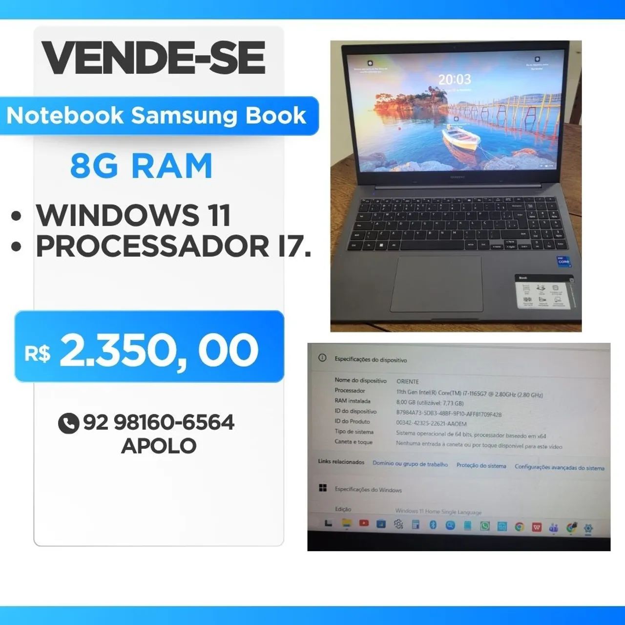 Notebook Samsung