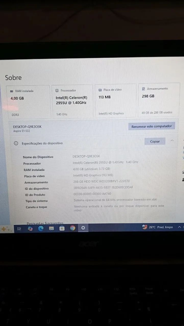 Notebook muito bem conservado. Funcionando perfeitamente  - Foto 3