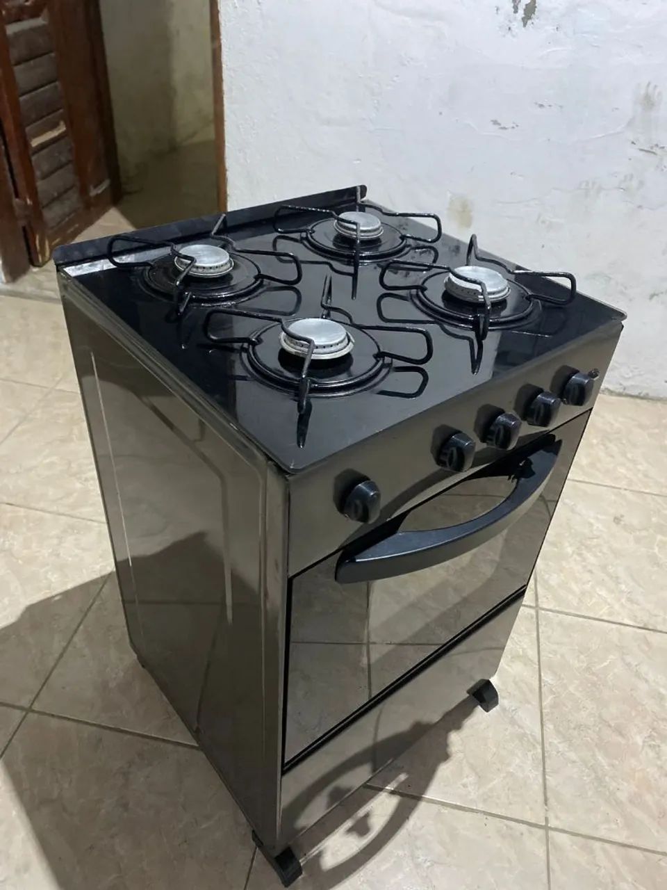 Fogão mesa de vidro