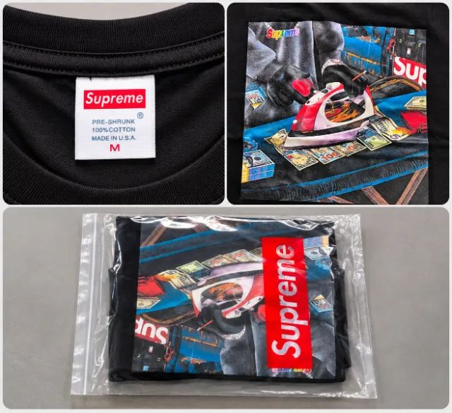 Camiseta Supreme Preta Estampada - Tamanho M - Nova - Foto 3
