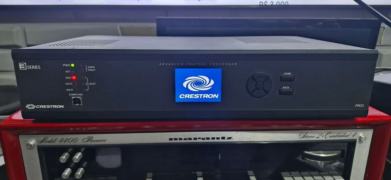 Central processador de automação creston Pro 3