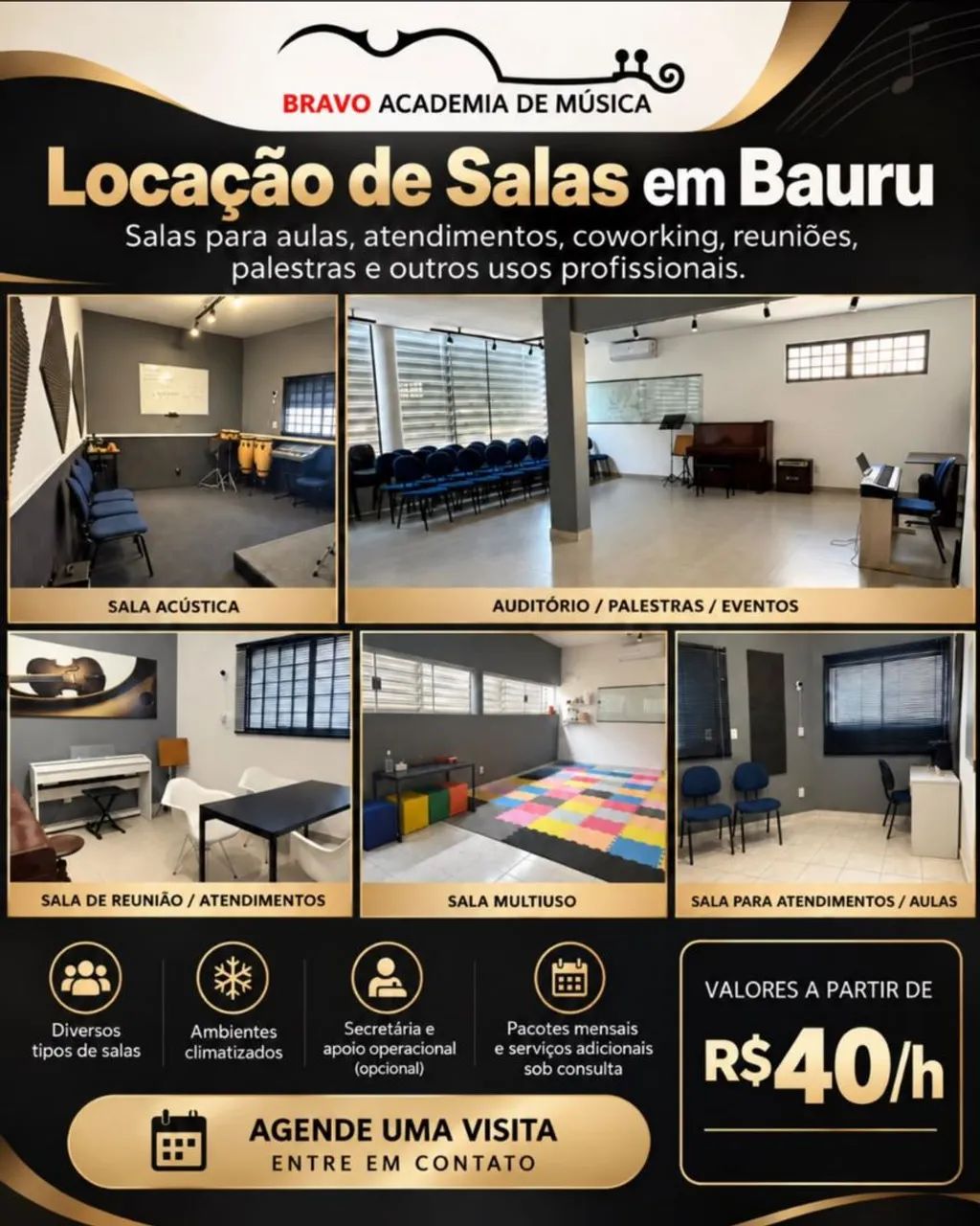 Aluguel de salas para co-working