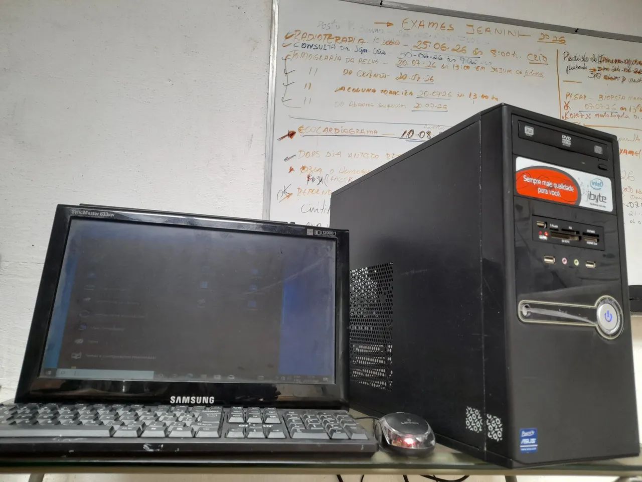 PC i3 COMPLETO CPU + Monitor + teclado mouse Leitor de cartões micro SD  - Foto 2
