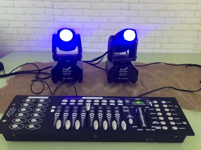 Mini moving + mesa dmx Iluminação DJ