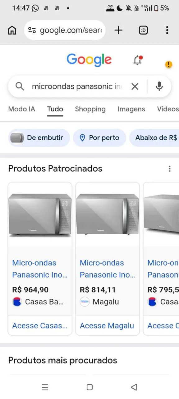 Microondas nunca usado