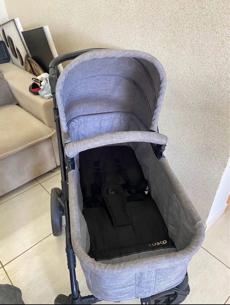 Carrinho Moisés e bebê conforto cosco  - Foto 4