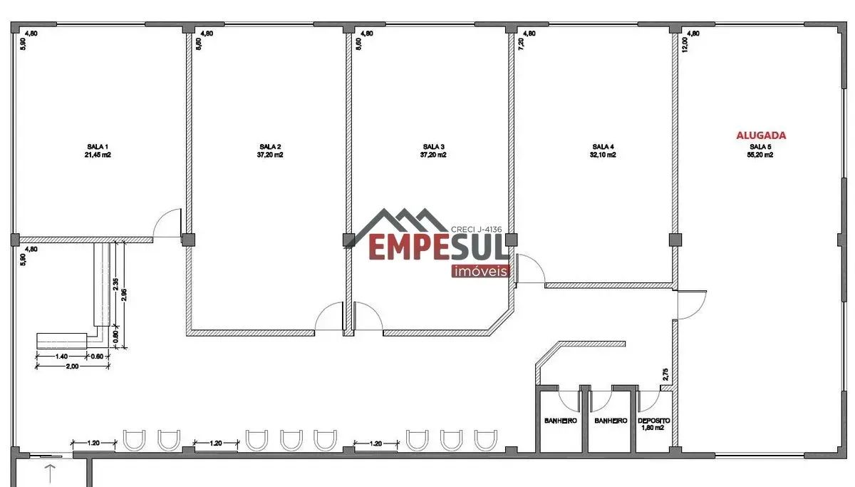 Sala comercial para locação na ARSE 81 (804 Sul) - Foto 2