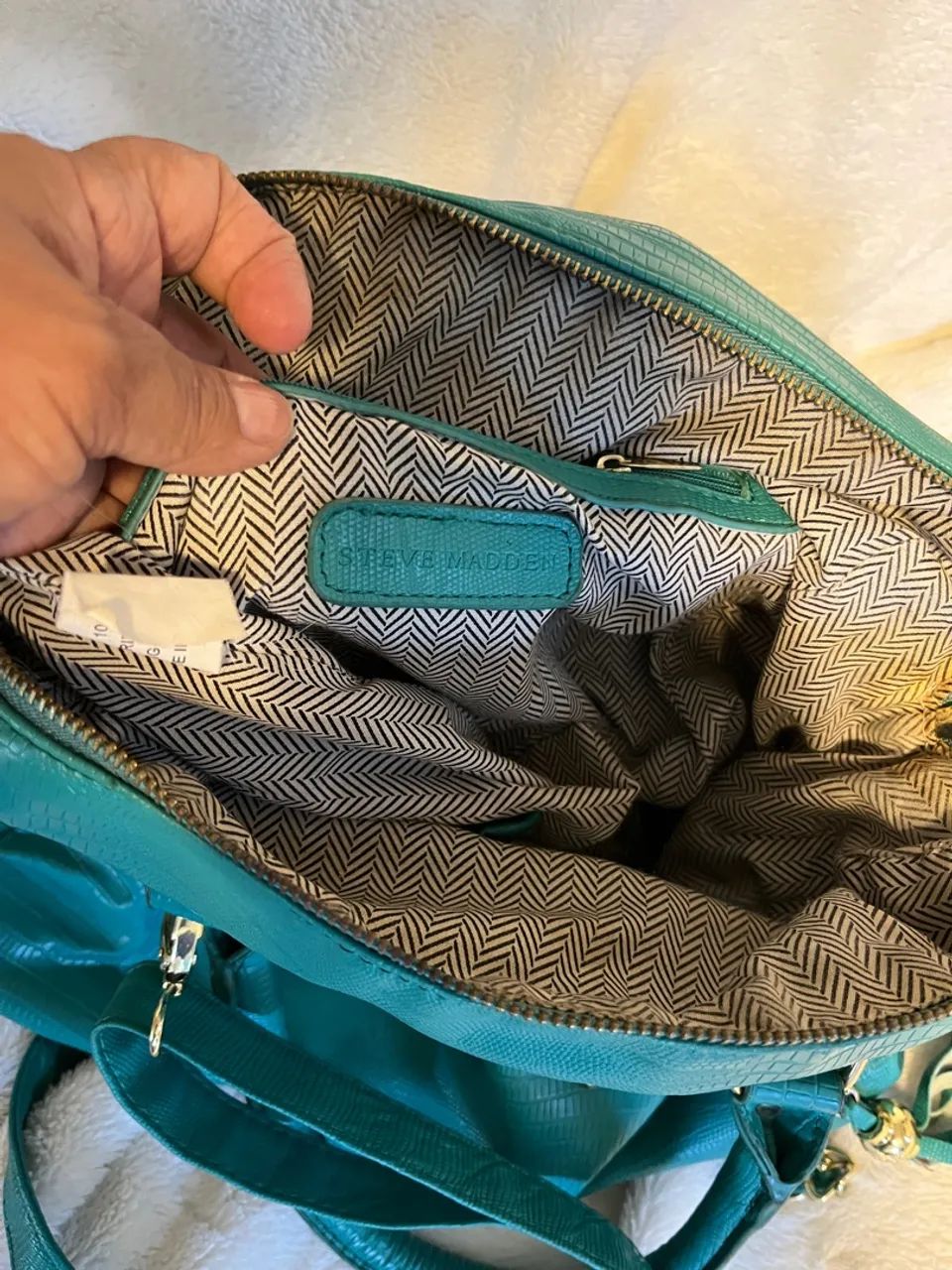 Bolsa Steve Madden original verde turquesa  - Foto 5