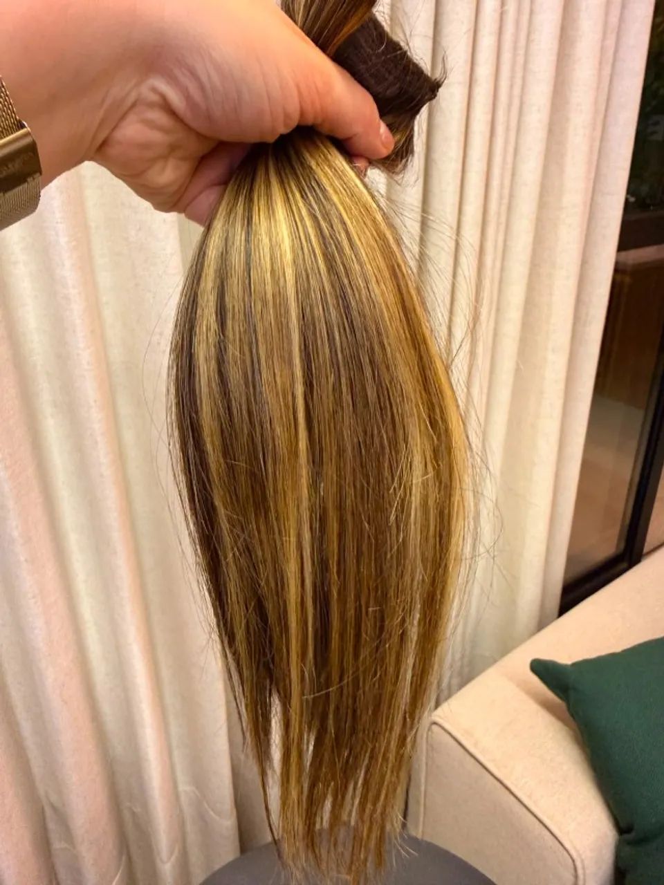 Mega hair morena iluminada 30cm - Foto 3