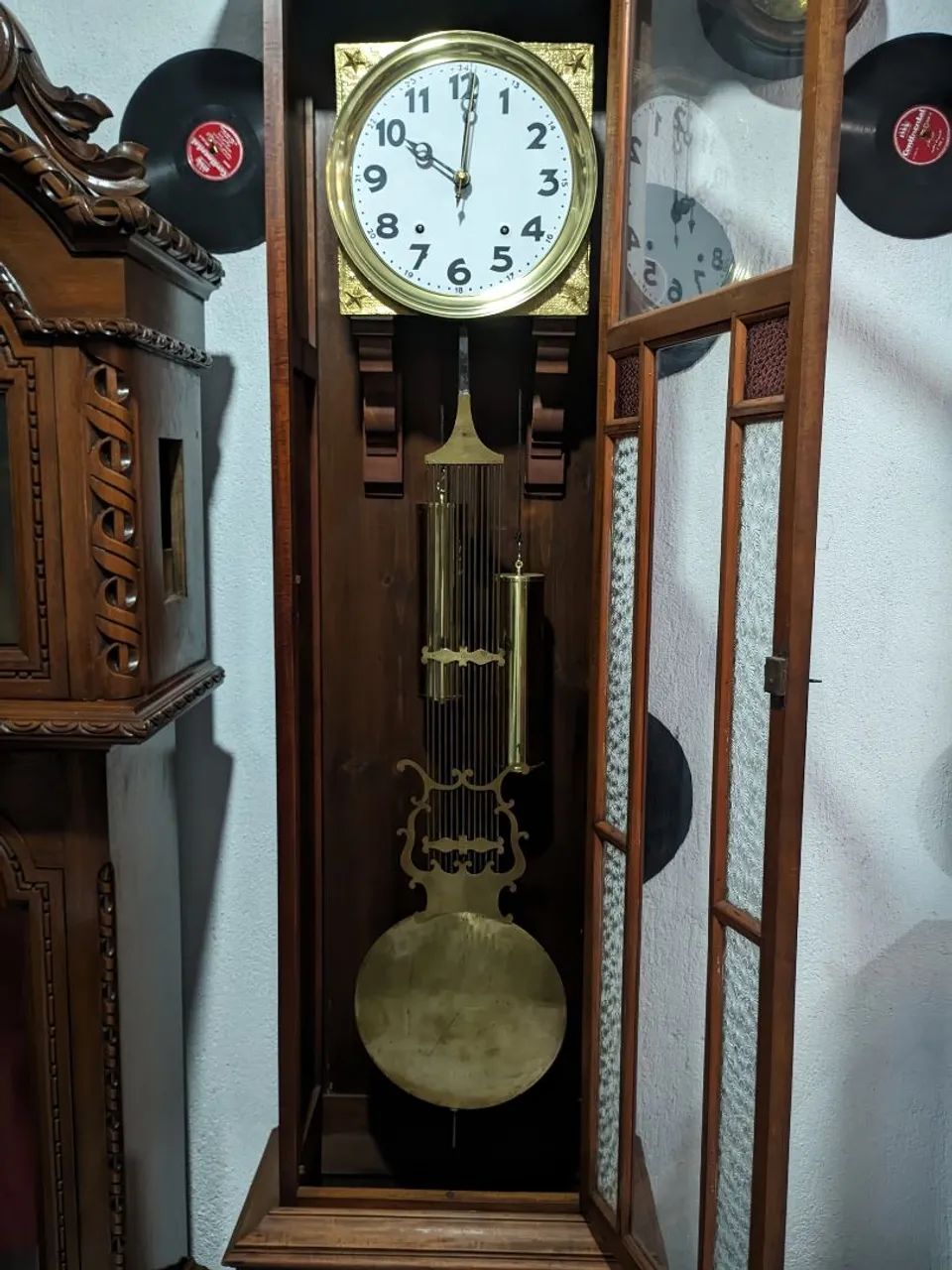 Relógio antigo pedestal Francês centenário 