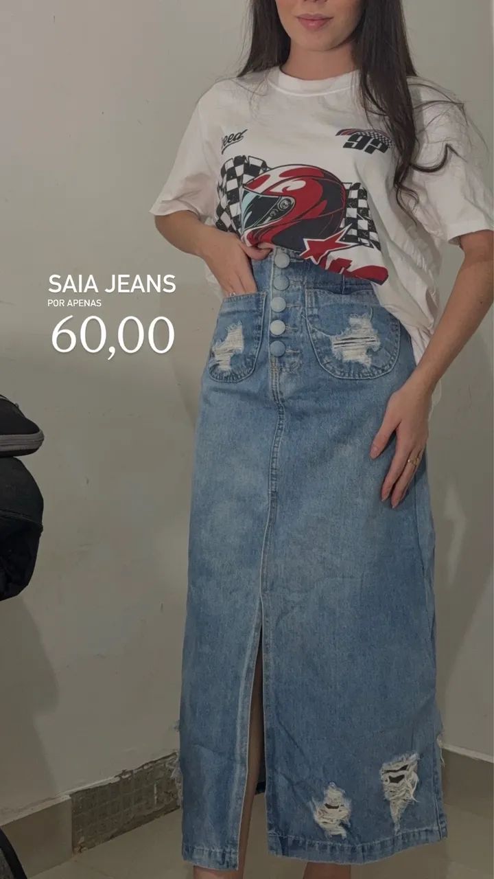 Saia Jeans 