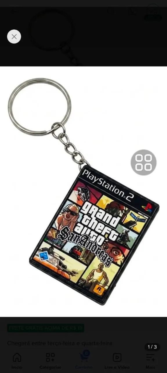 Chaveiros ps5 e ps2 e snes e game boy - Foto 2