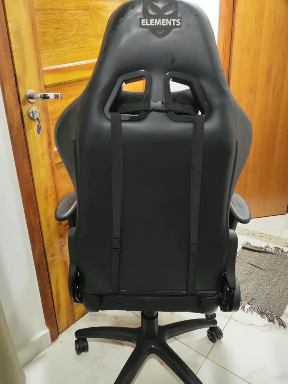 Cadeira Gamer Elements Nemesis - Preta - Foto 2