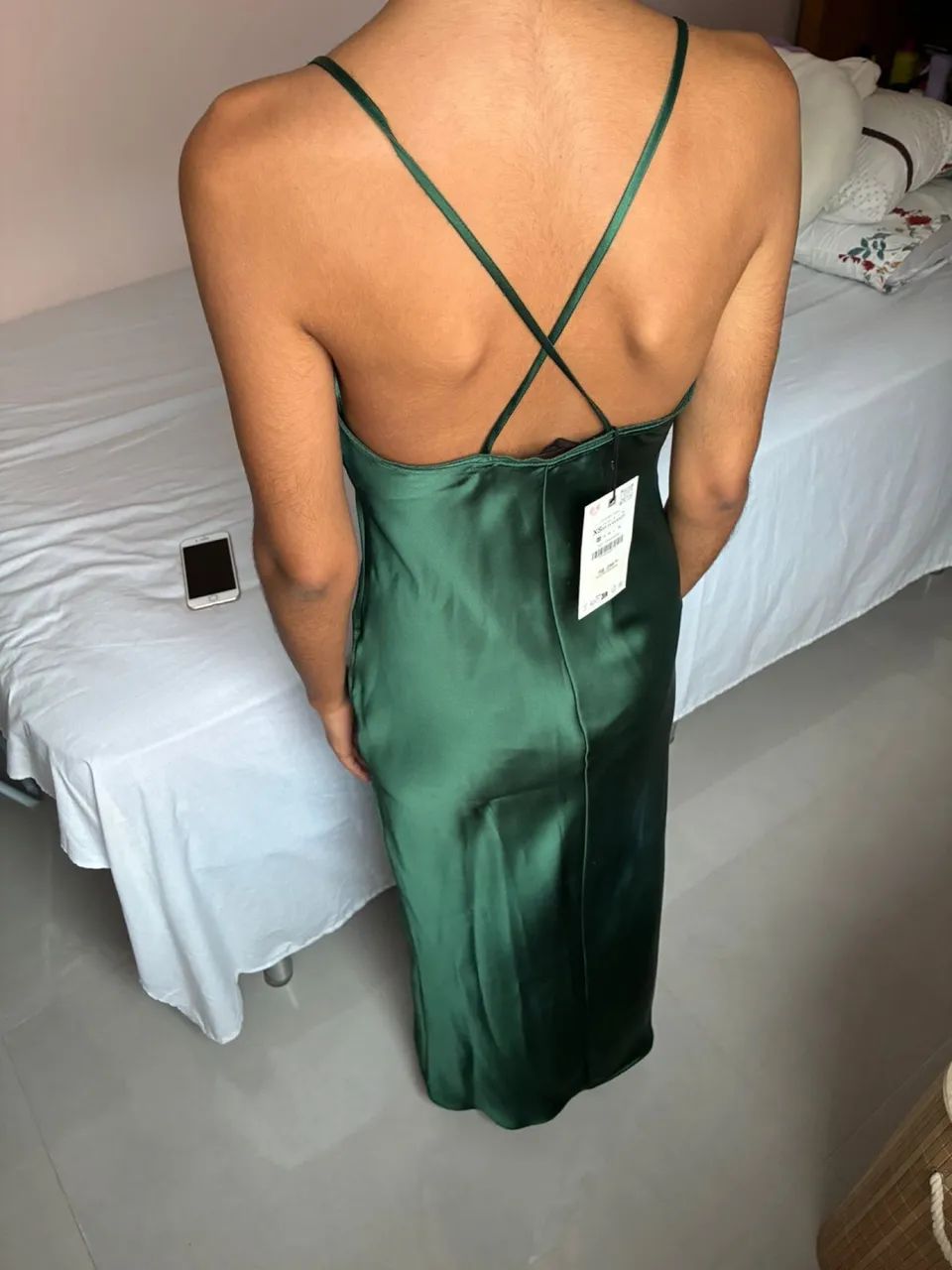 Vestido verde esmeralda- zara - Foto 5