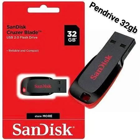 Pendrive SanDisk 32gb Novo lacrado 